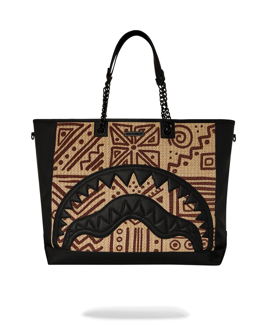 A.I. PALM MIRAGE SHARK LUXE BEACH TOTE