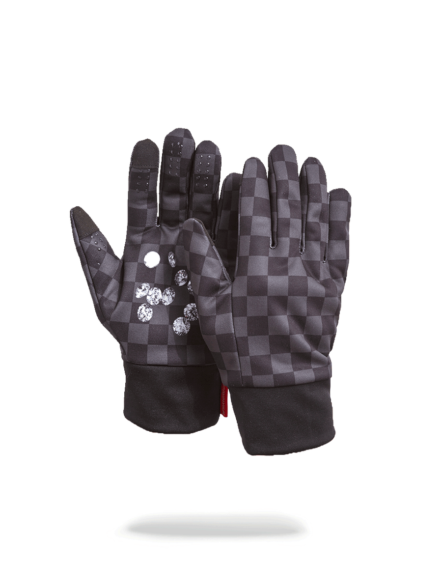 DIAMONDS IN PALM GLOVES