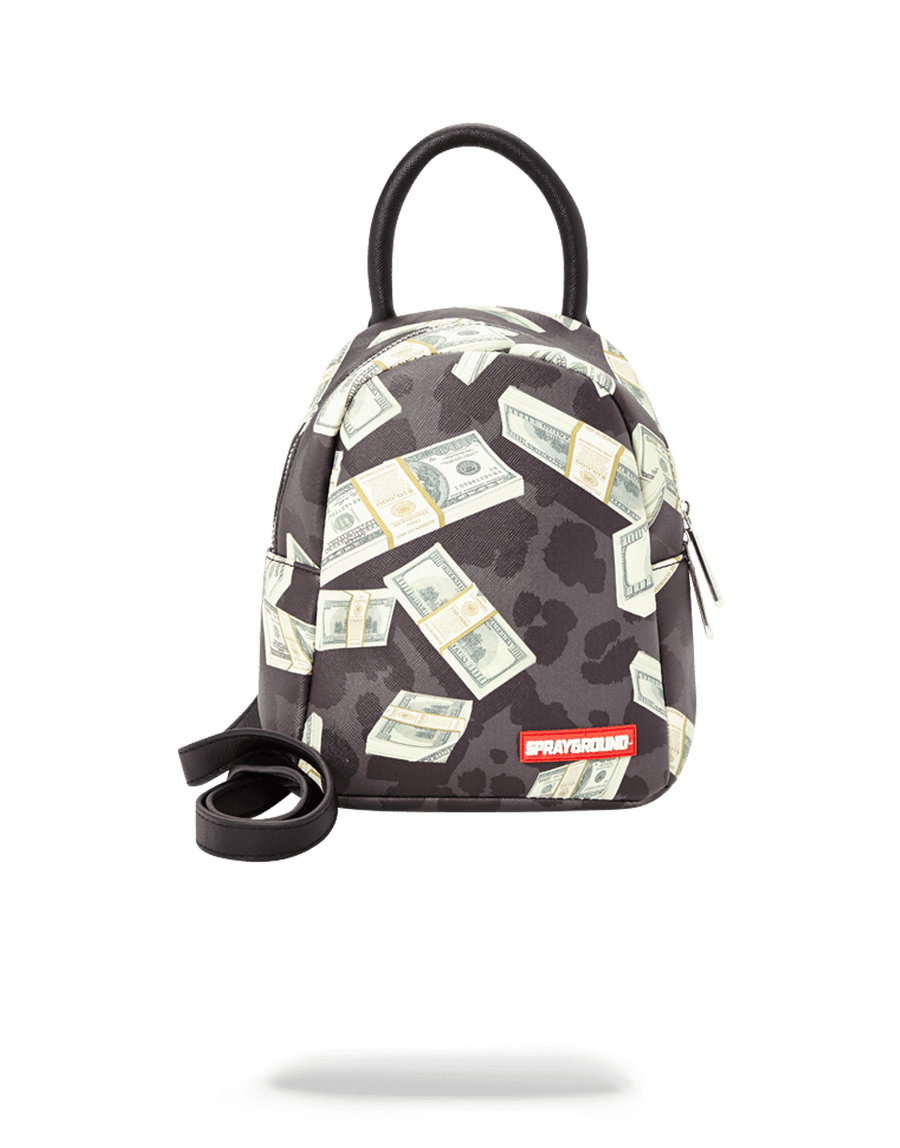 MONEY ON BLACK LEOPARD PRINT MINI