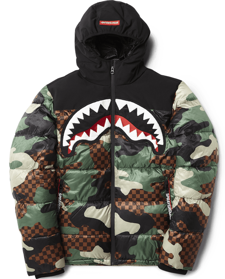 CAMO CHECKERED PUFFER