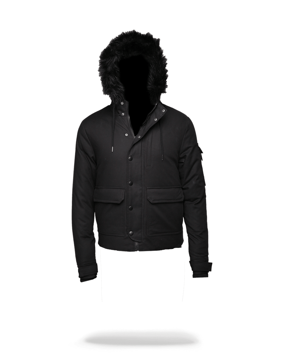 SOLID BLACK CHOPPER JACKET