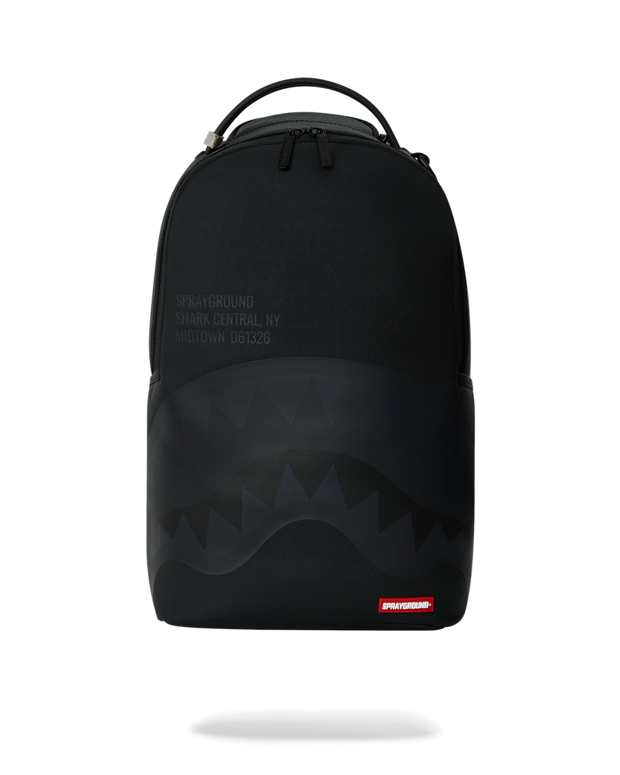 SHARK CENTRAL (BLK ON BLK) BACKPACK (DLXV)