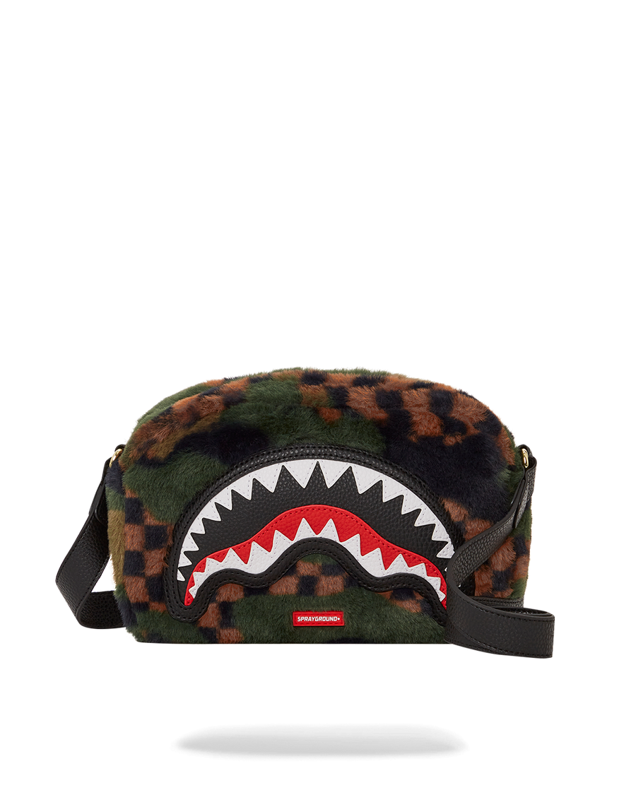 BIG SKY FUR SHARK MESSENGER BRICK BAG