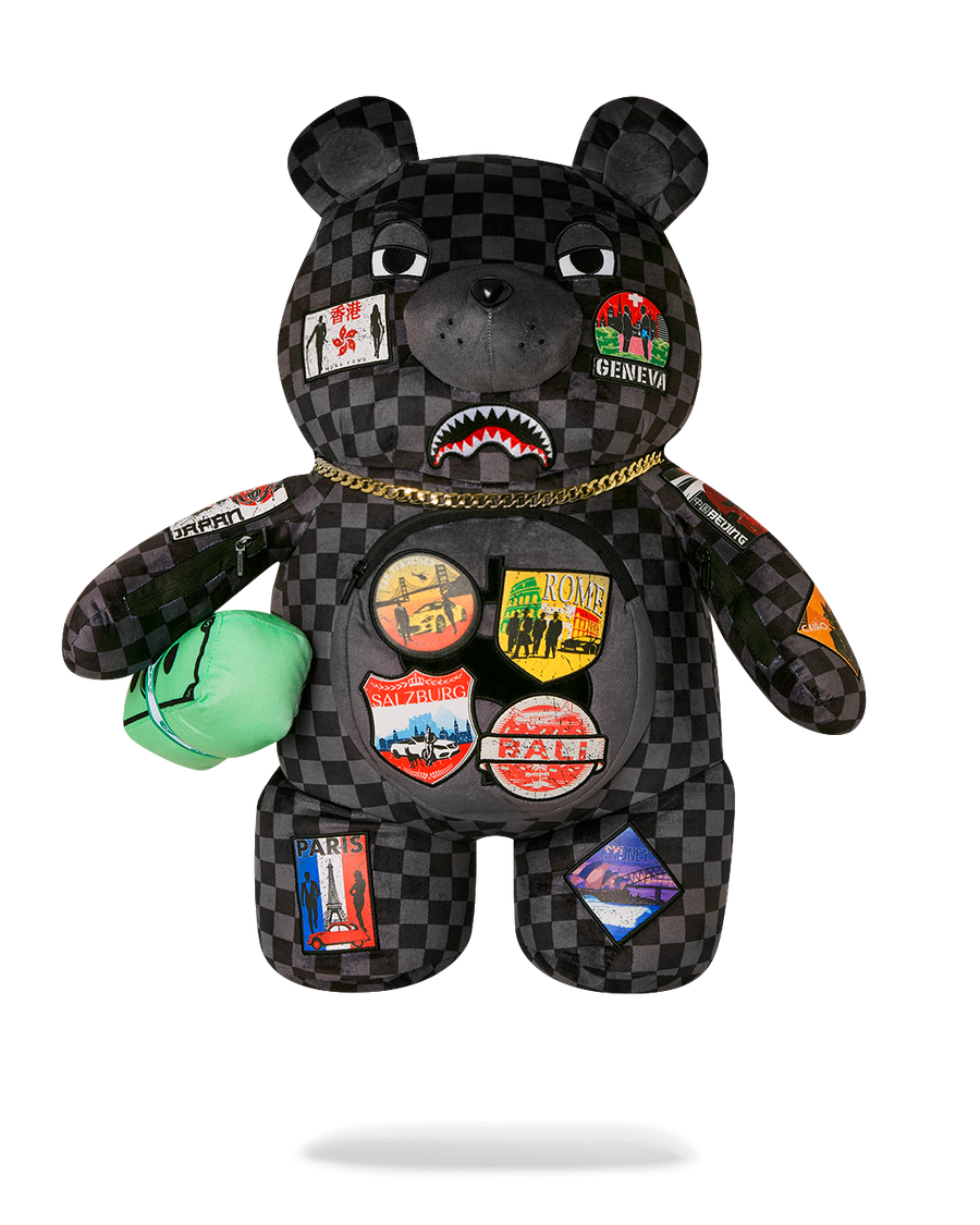 GLOBAL MOGUL UNLIMITED MILES MONEYBEAR TEDDYBEAR BACKPACK