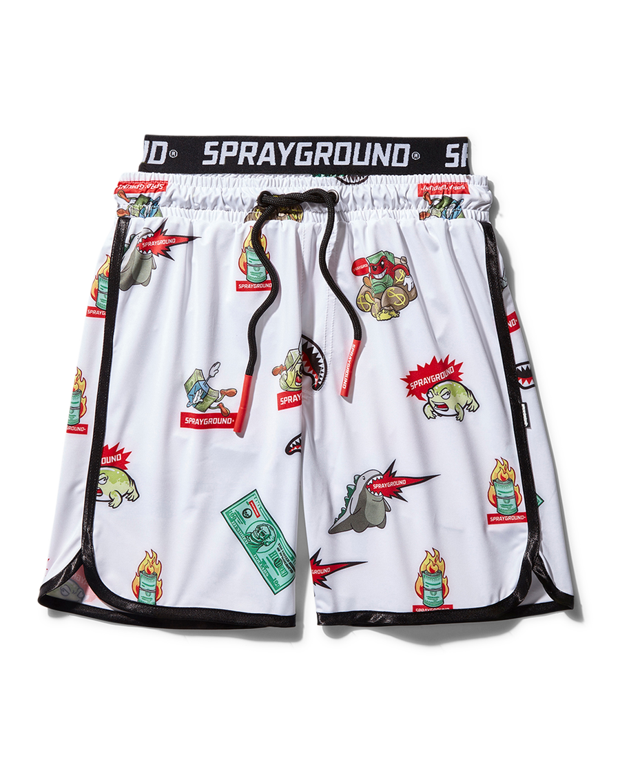 KIDS PATCH ALL-IN SWIM TRUNKS (WHITE)