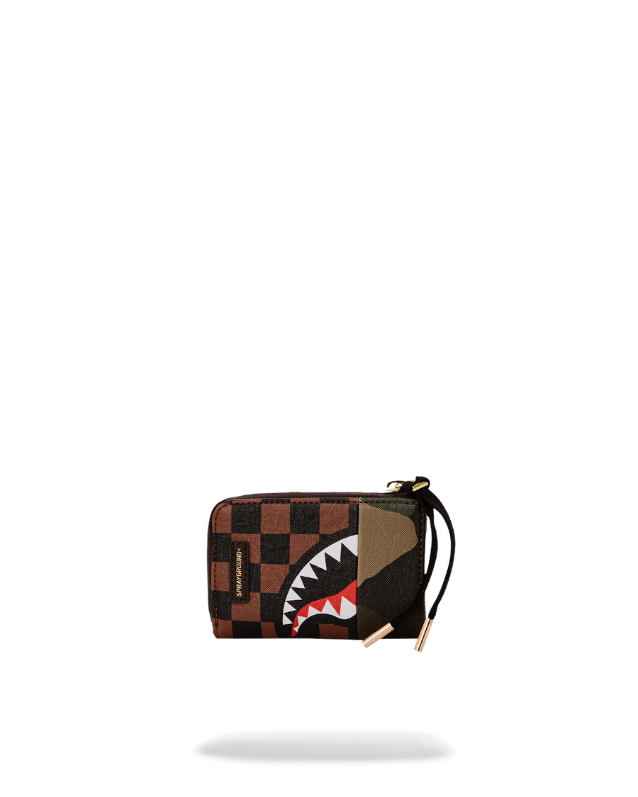 EXTERIOR GOLD ZIP POCKET SHARKS IN PARIS WALLET